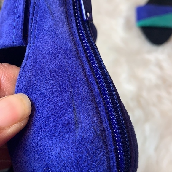 Aldo Women’s Deserto Bright Blue/Green Ankle Strap Dress Sandal Size 6.5 US - Picture 16 of 16